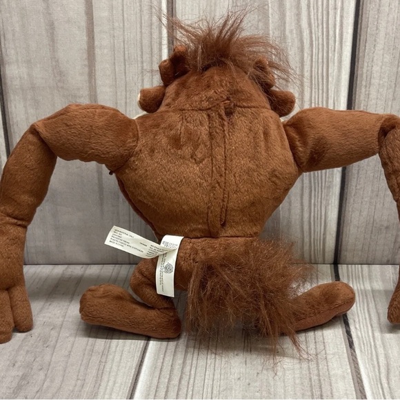 Looney Tunes ‘03 Rude Taz 11” Plush Fart Burp + Tasmanian Devil in Biker Jacket - Picture 5 of 11